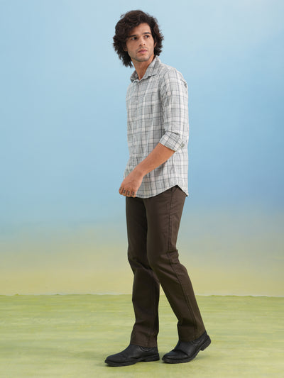 Green Checked 100% Cotton Shirt