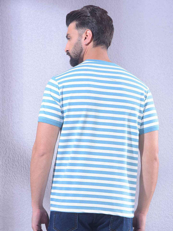 Blue Horizontal Stripes T-Shirt
