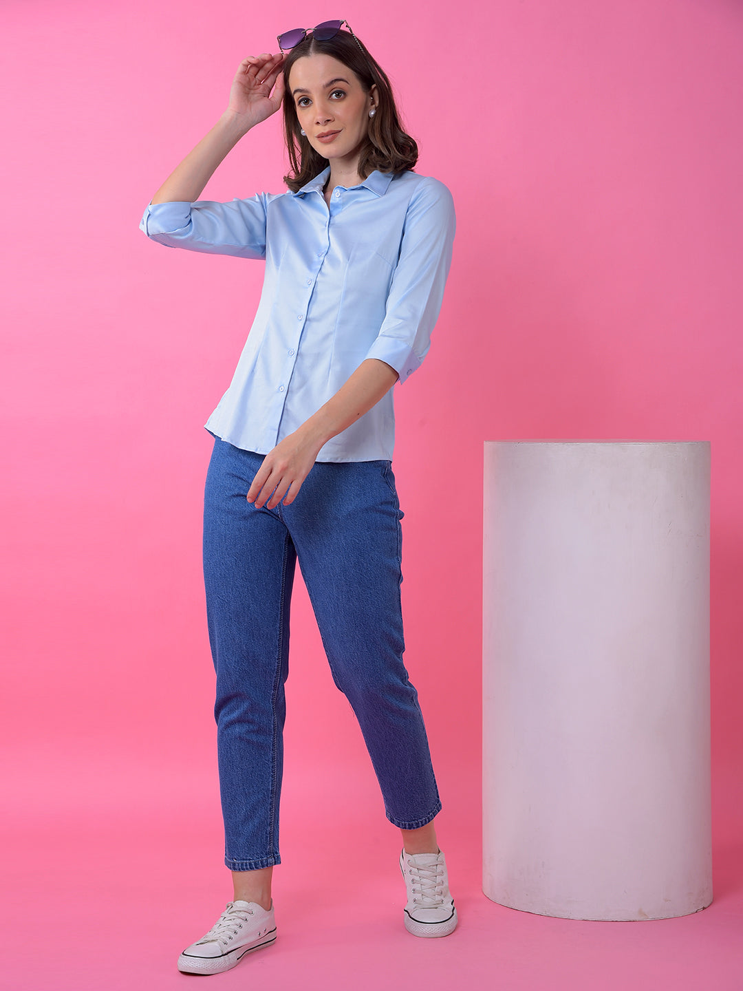 Sleek Blue Shirt