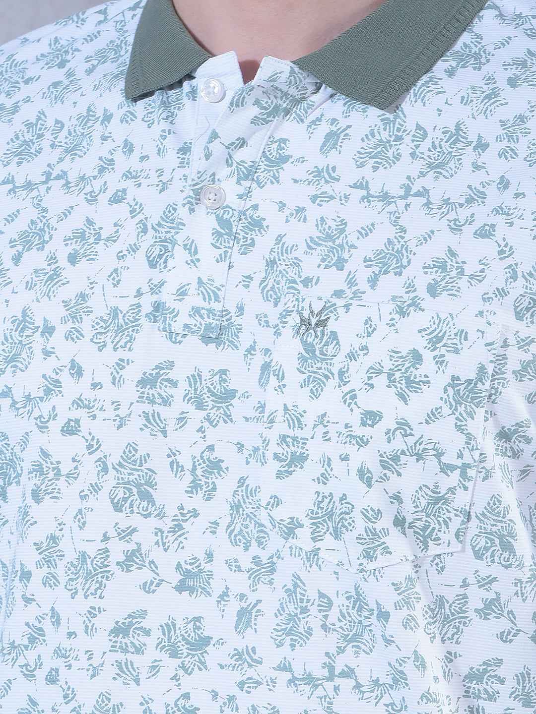 Green Floral Print T-Shirt