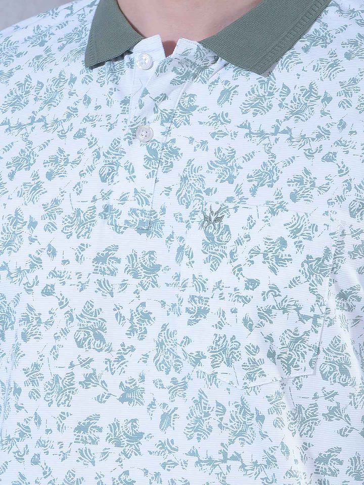 Green Floral Print T-Shirt
