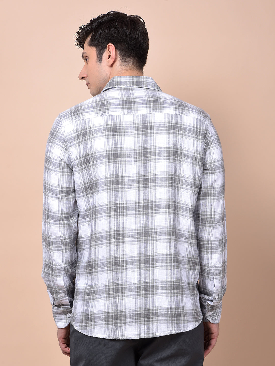 Green Checked 100% Cotton Shirt