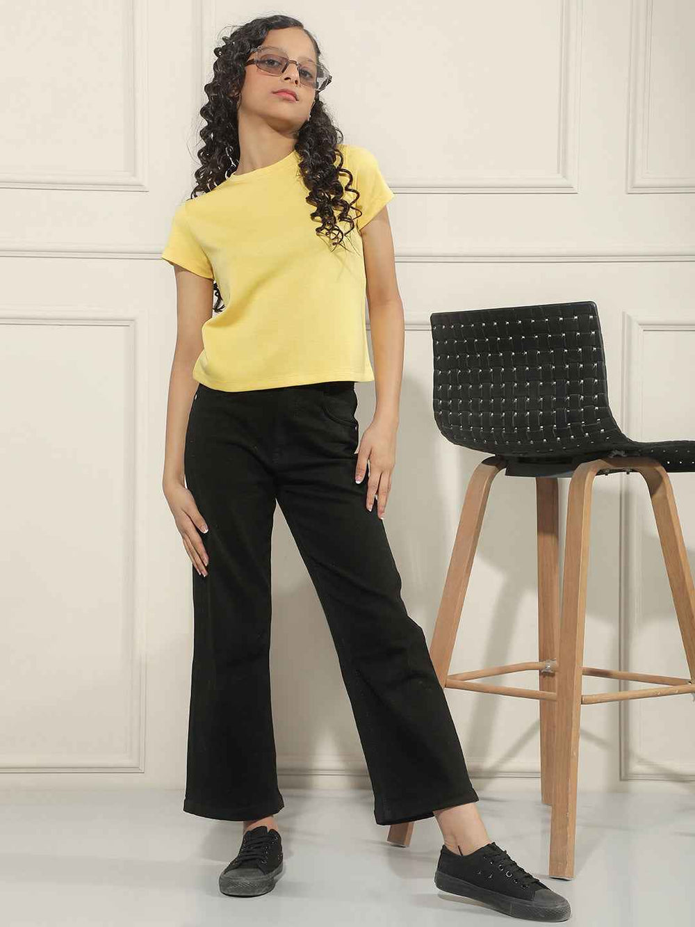 Nova Yellow Crop T-Shirt