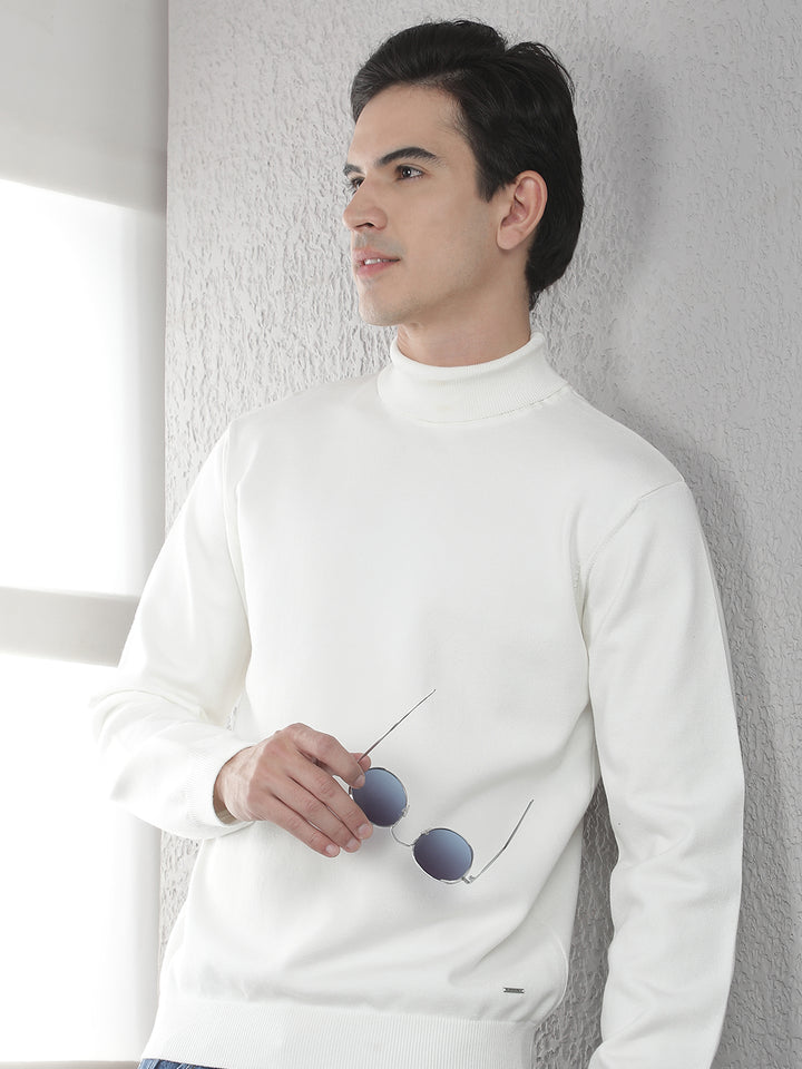 White Turtle Neck Sweater