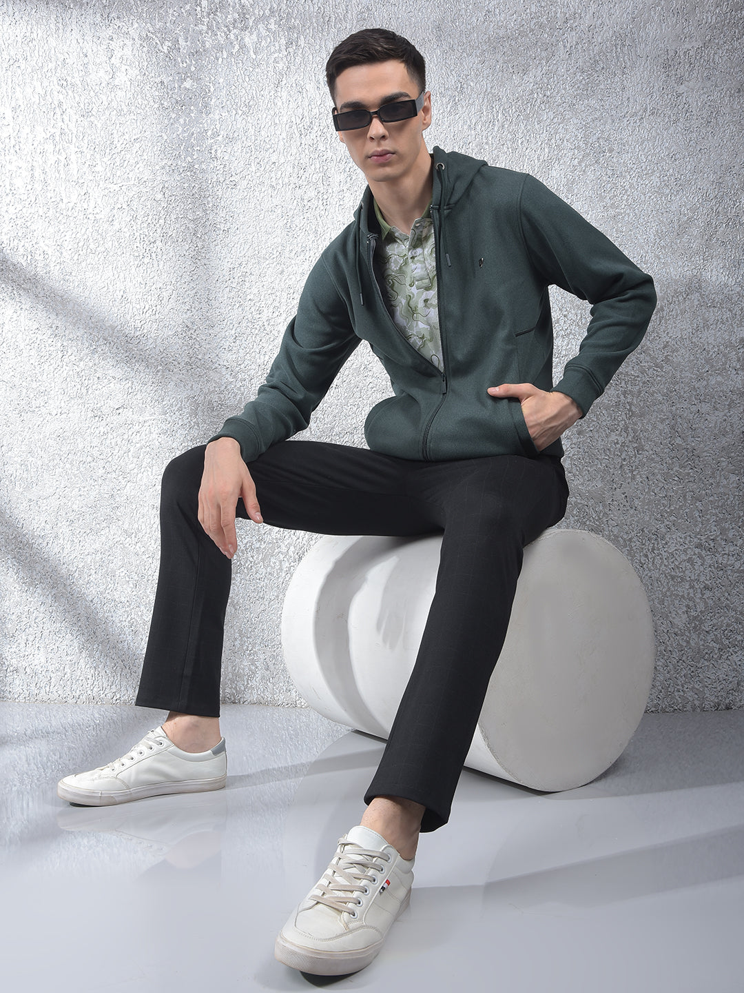 Green Reversible Sweatshirt