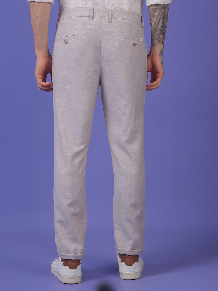 Grey 100% Cotton Trousers