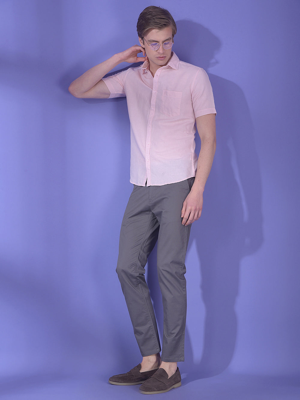 Peony Blend Pink Linen Shirt