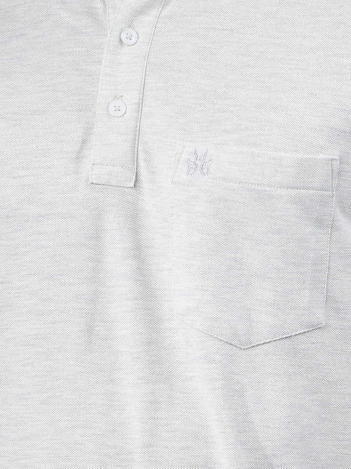 Grey Polo Neck T-Shirt
