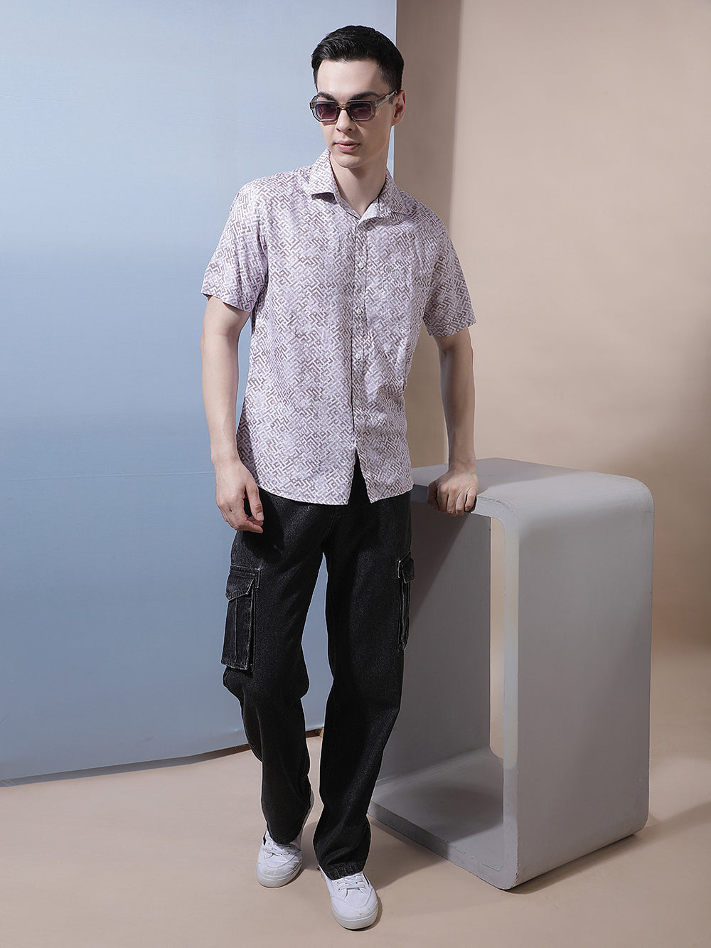 Pink Graphic Print Shirt