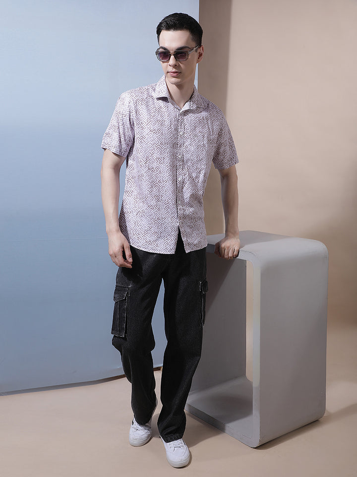 Pink Graphic Print Shirt