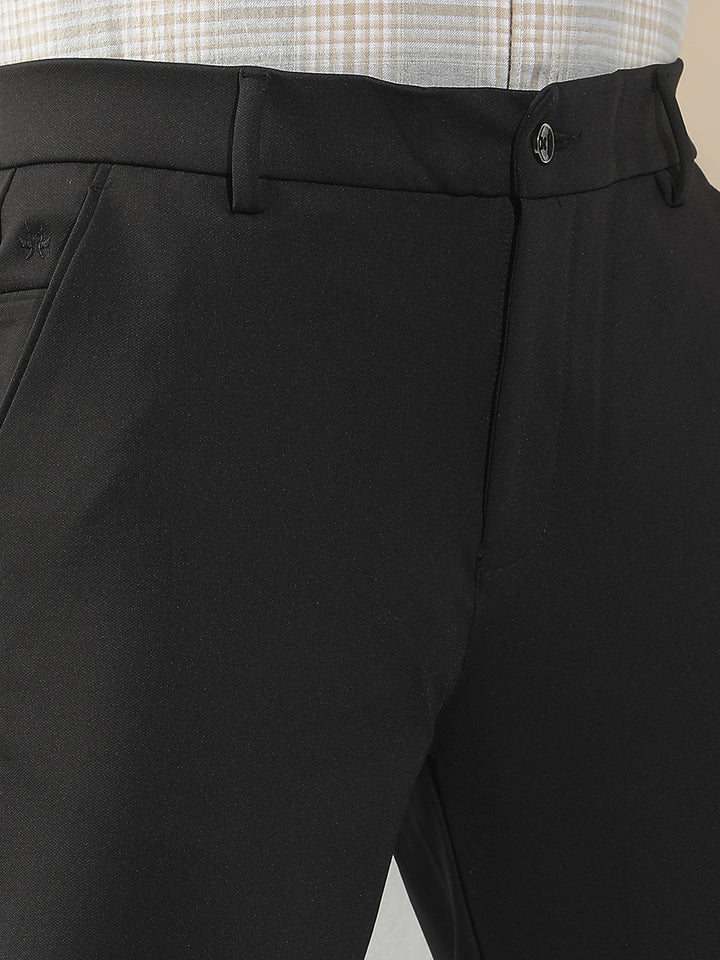 Classic Shadow Black Knitted Trousers