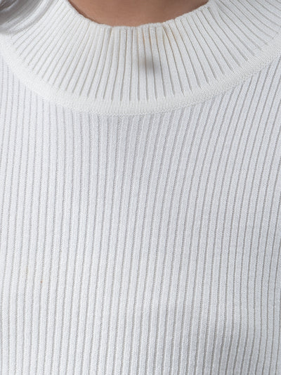 Classic White Knitted Sweater
