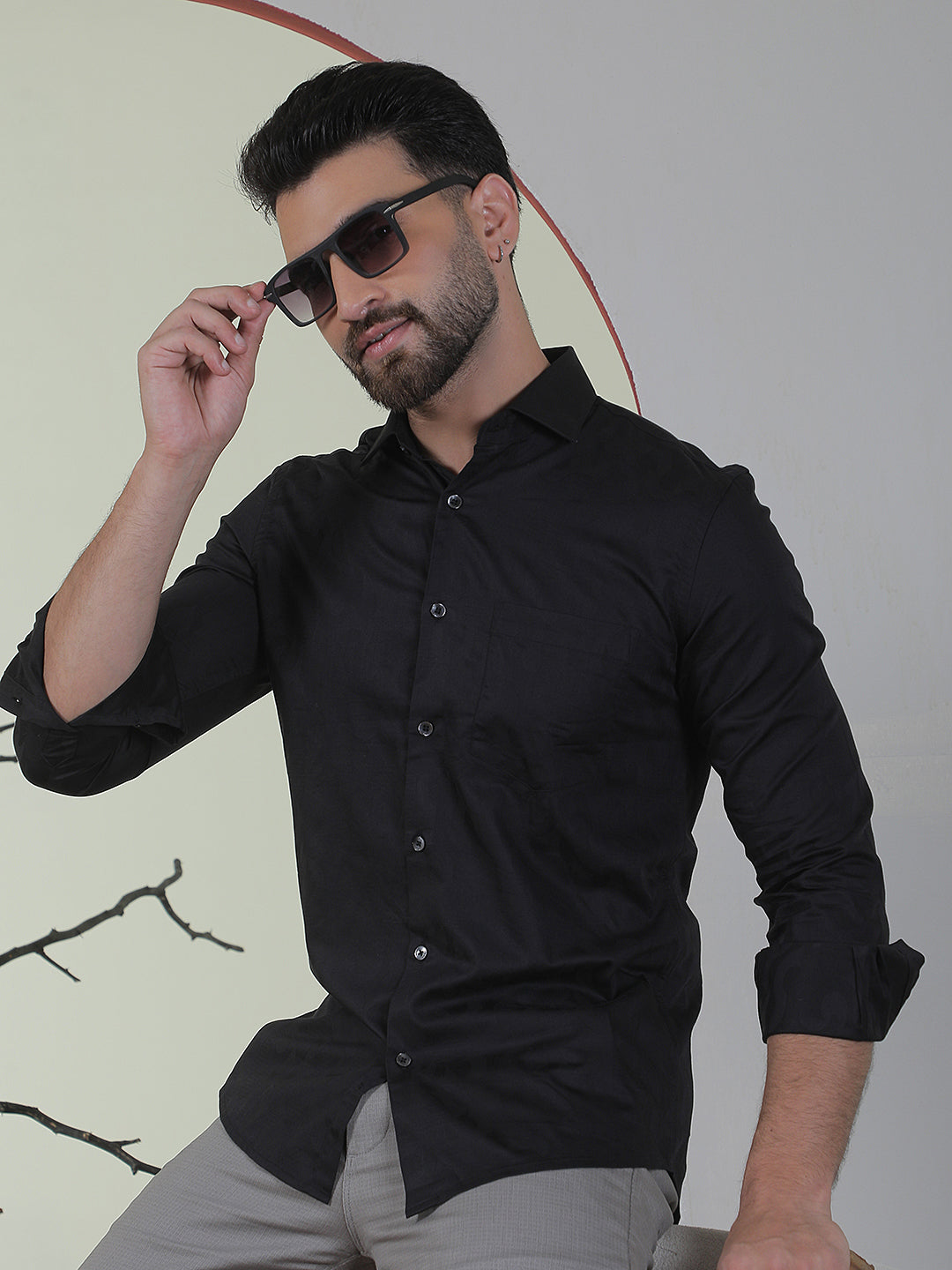 Chic Jet Black Shirt