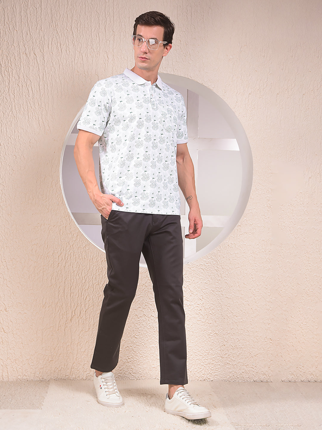 Monochrome Grey Slim Trousers