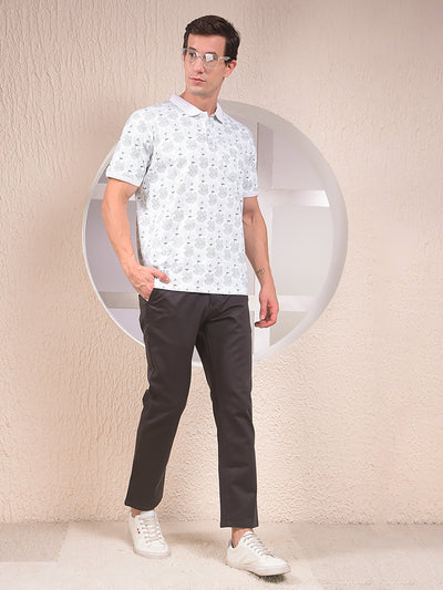Monochrome Grey Slim Trousers