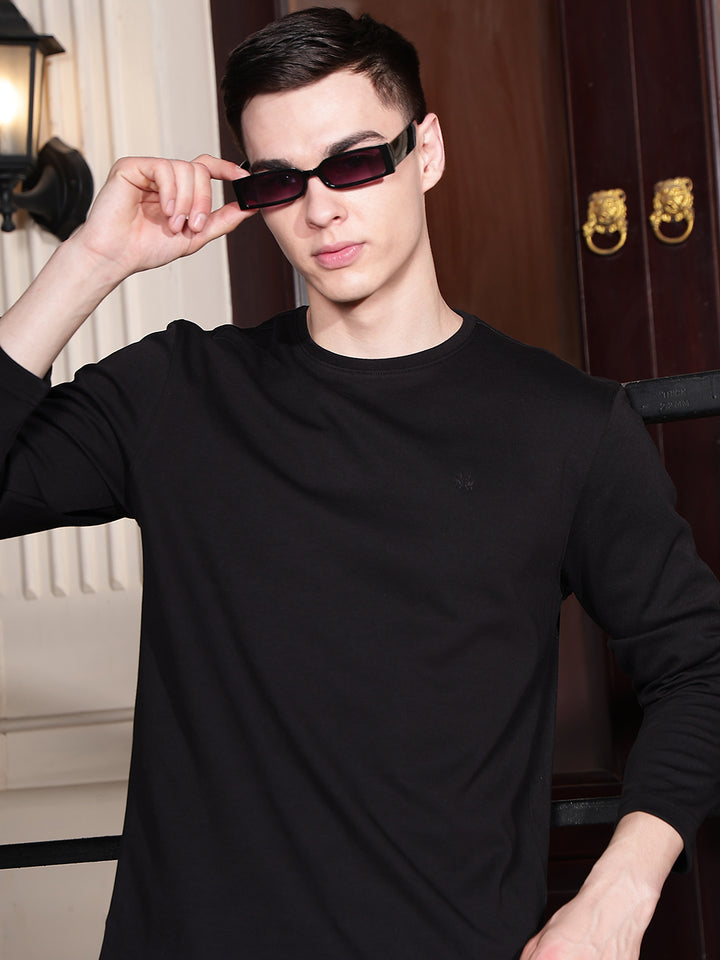 Sleek Obsidian Black T-Shirt