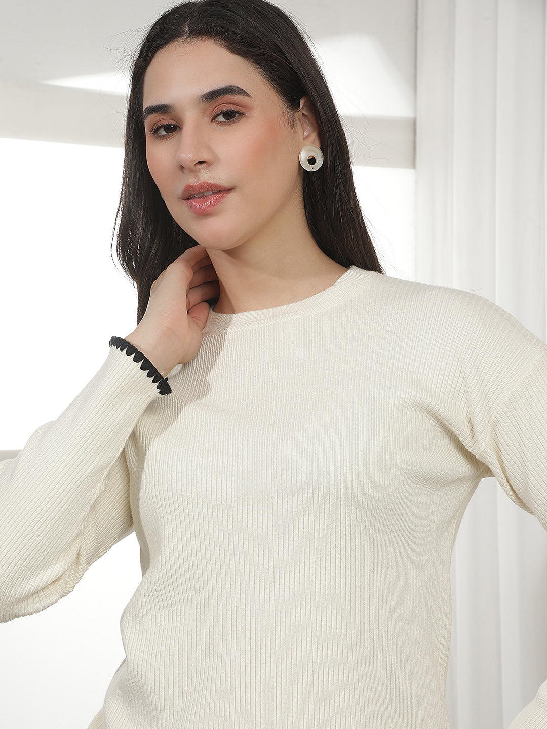 Pristine Soft Chalk Off White Sweater
