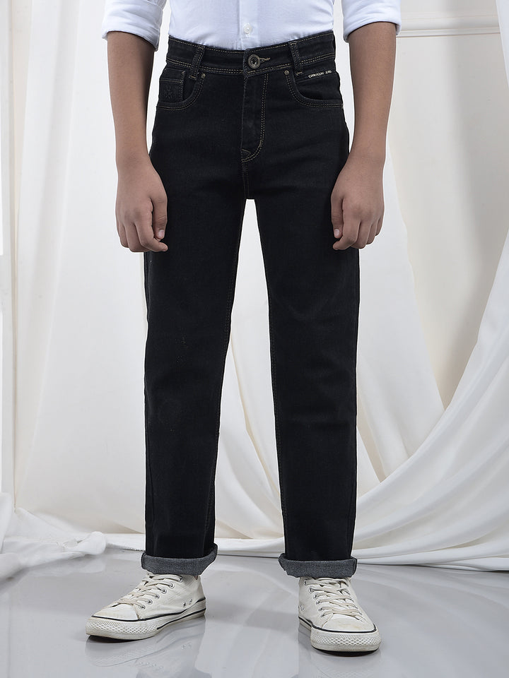 Dapper Black Straight Jeans