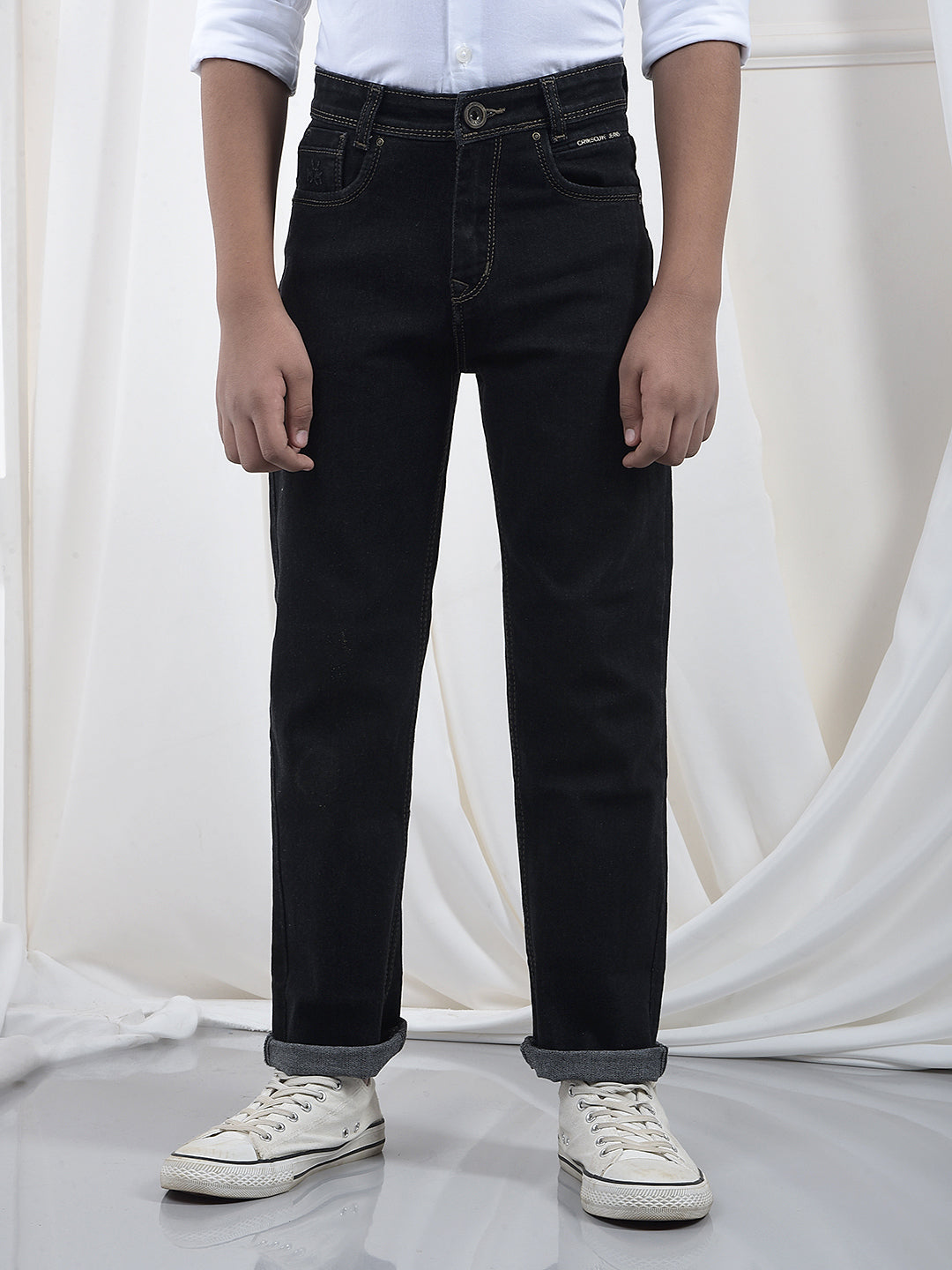 Dapper Black Straight Jeans