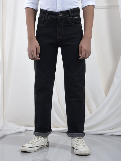 Dapper Black Straight Jeans