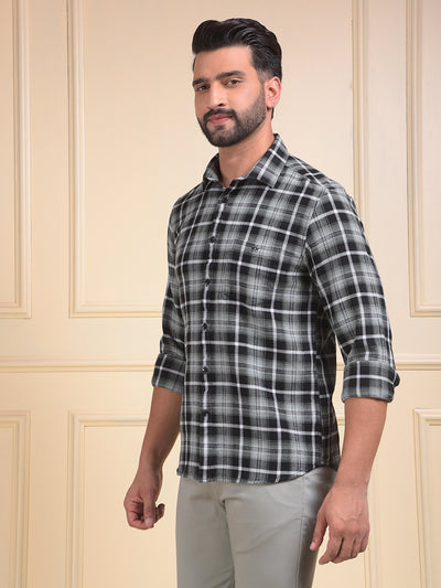 Green Checked 100% Cotton Shirt