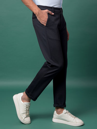 Black Knit Comfort Trousers