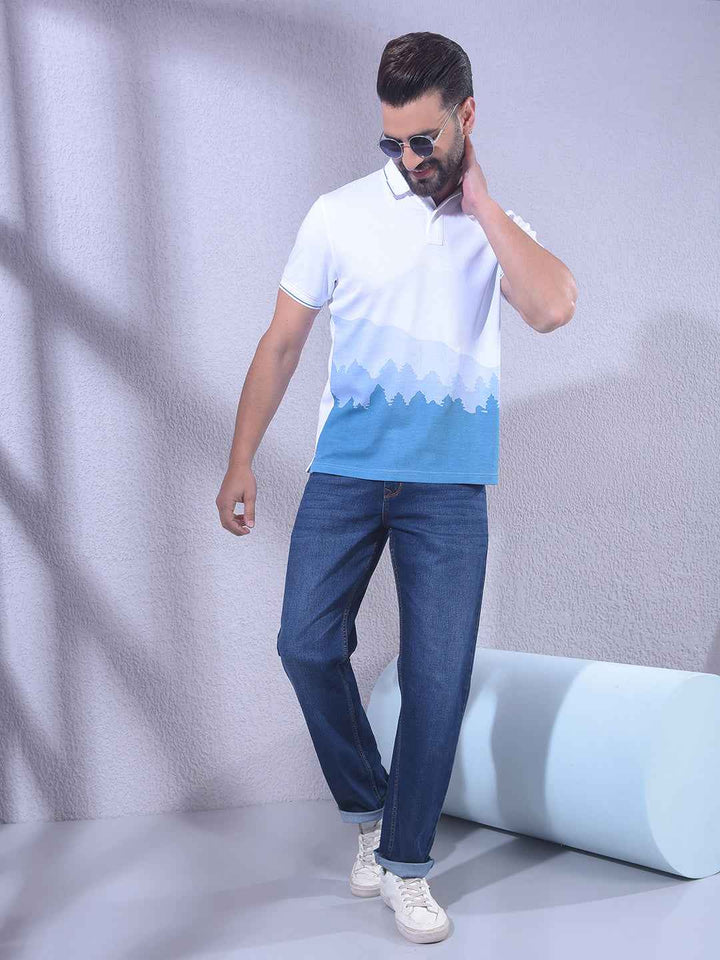 White Printed T-Shirt