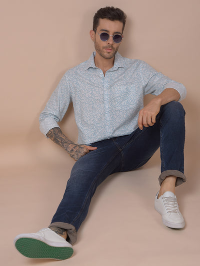 Blue Straight Jeans