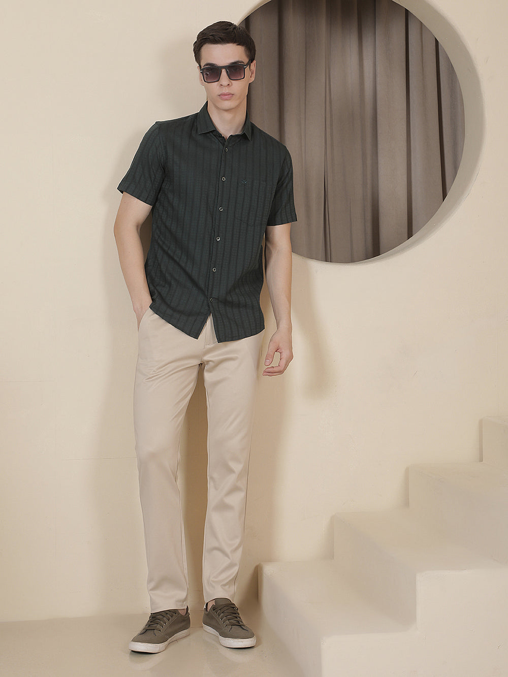 Chic Sand Beige Knitted Trousers