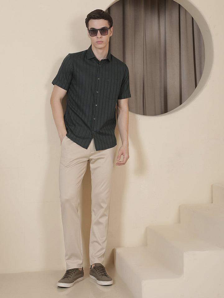 Chic Sand Beige Knitted Trousers