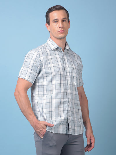 Green Checked 100% Cotton Shirt
