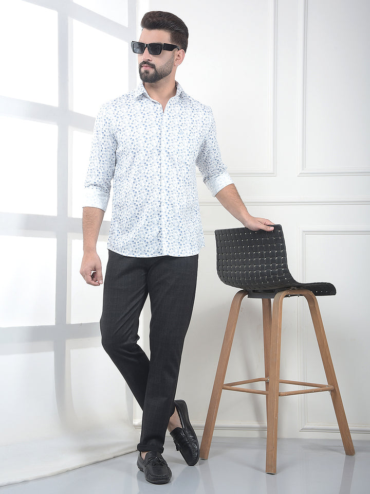 Cirrus Sky Blue Polka Dot Shirt