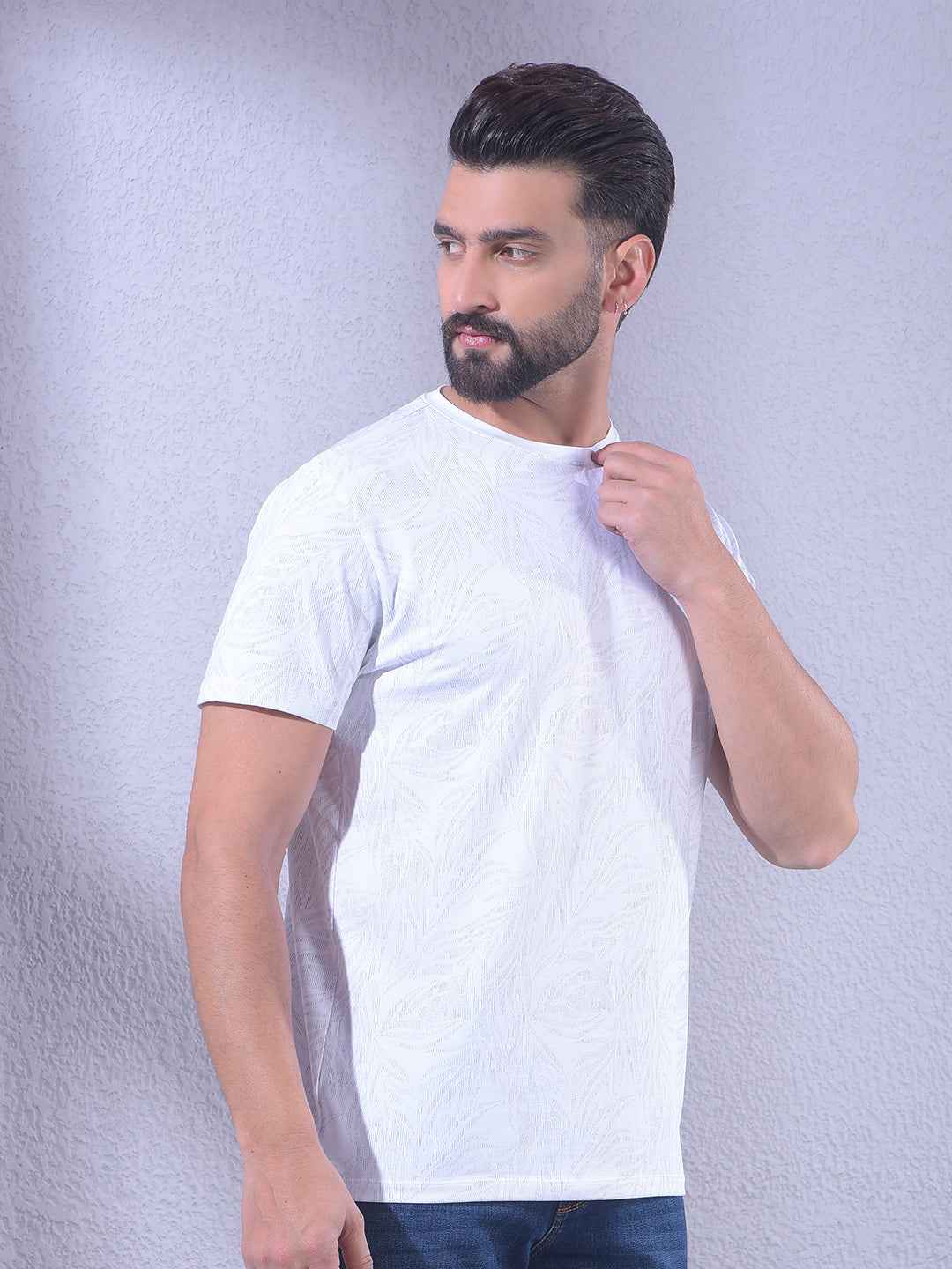 White Printed T-Shirt