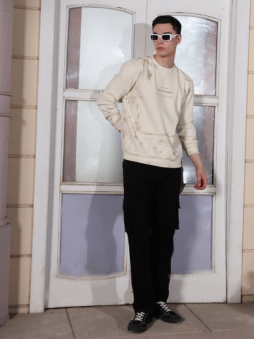 Off White Graphic Print Sweatshirt