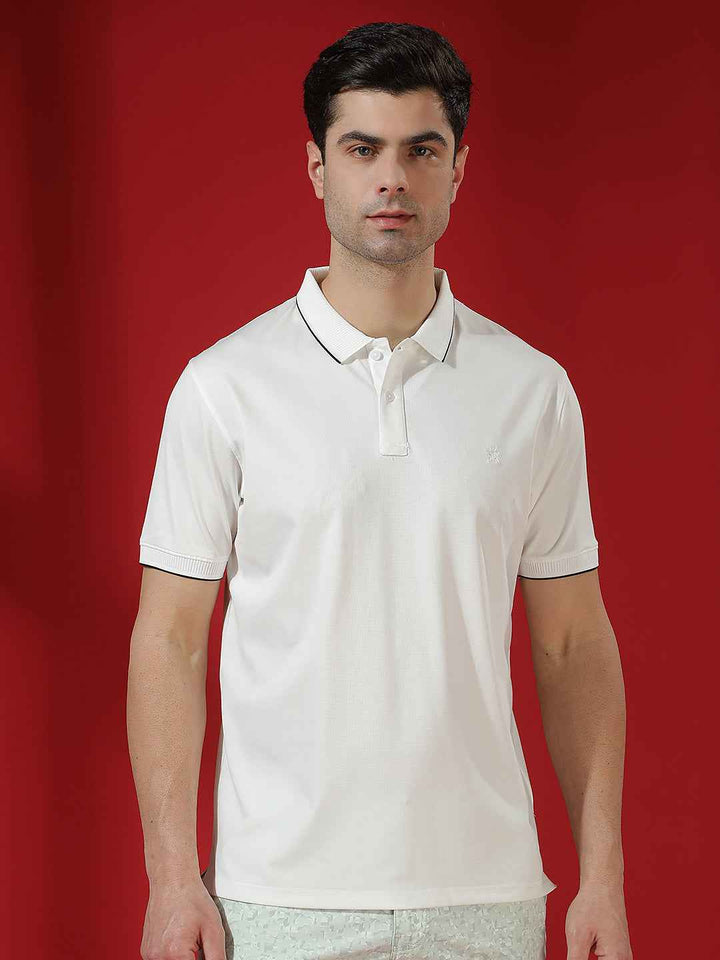 White Essential Polo T-Shirt