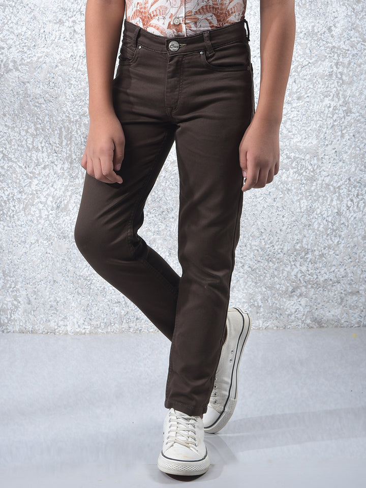 Khaki Jeans-Boys Jeans-Crimsoune Club
