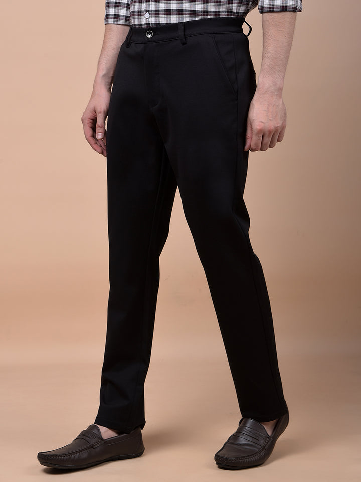 Classique Black Knitted Trousers
