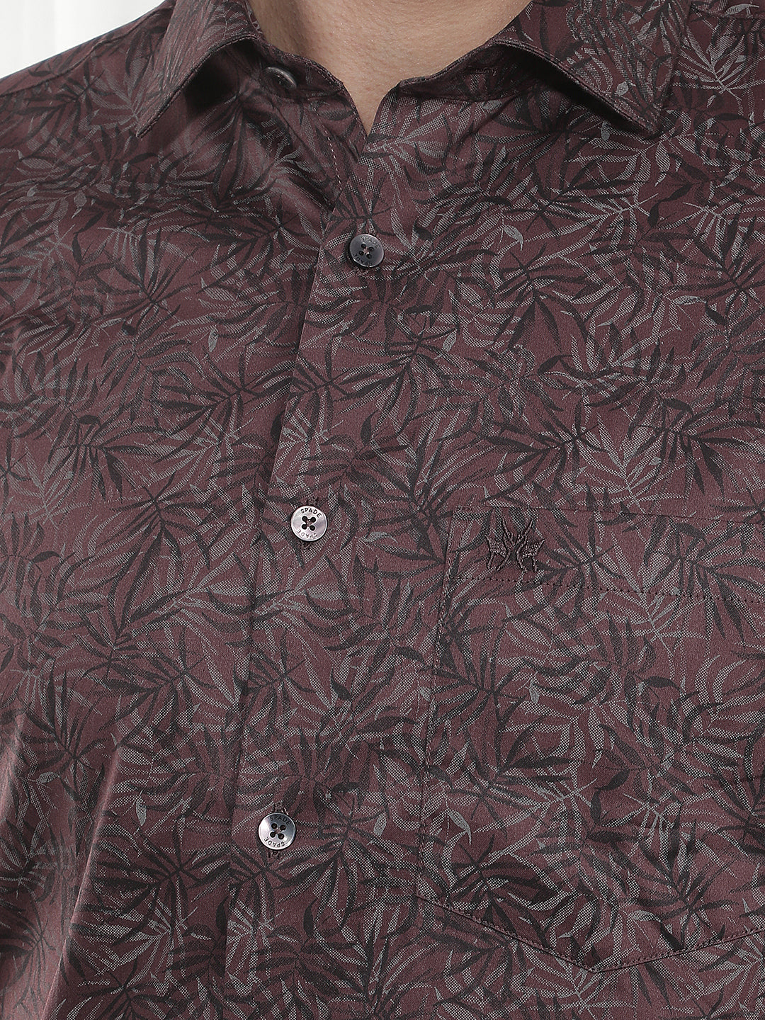 Wine Botanical Print Shirt