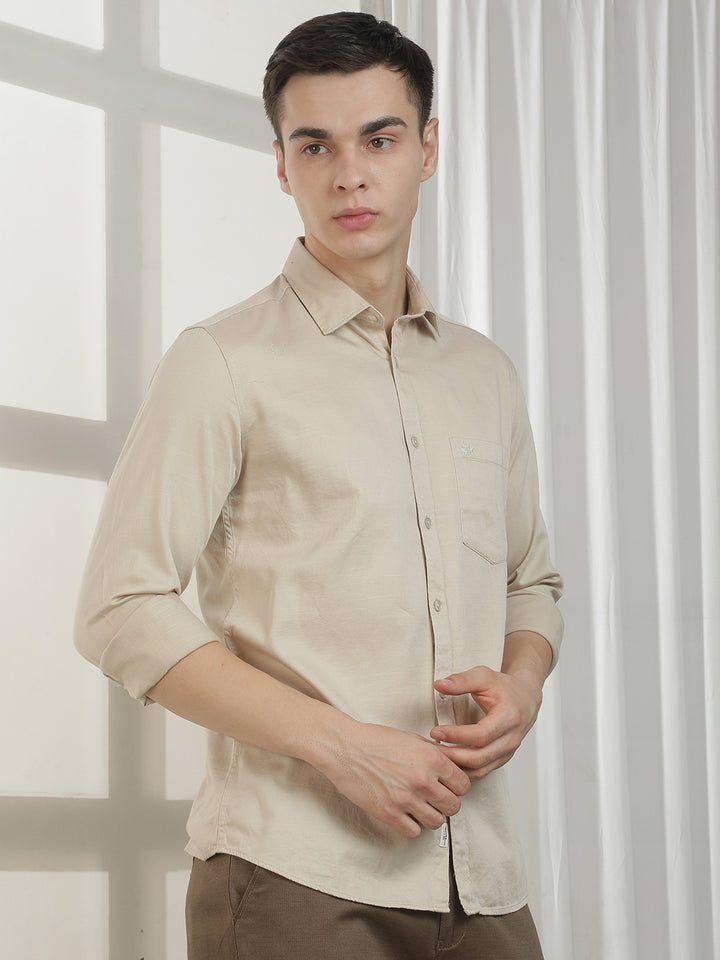 Structured Beige Shirt