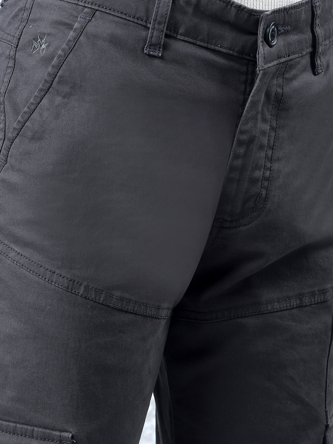 Black Baggy Cargo Trousers