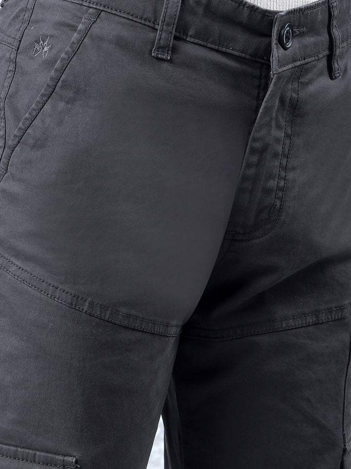 Black Baggy Cargo Trousers