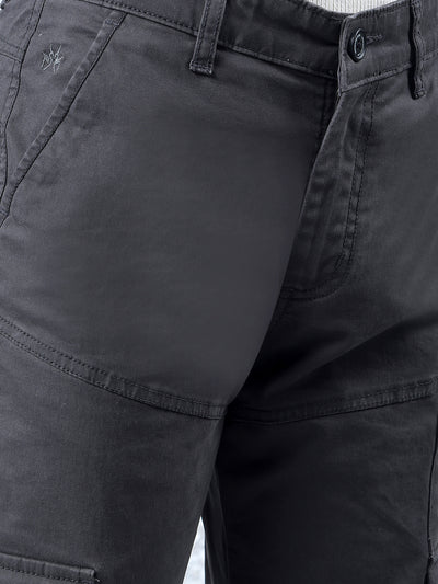 Black Baggy Cargo Trousers