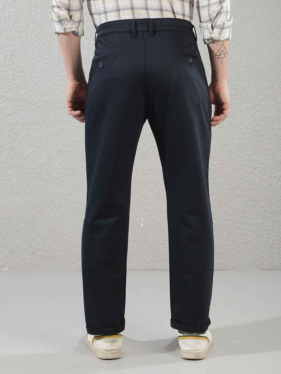 Navy Blue Chino Trousers