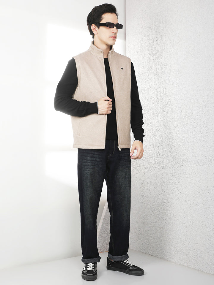 Essential Fawn Sleeveless Jacket
