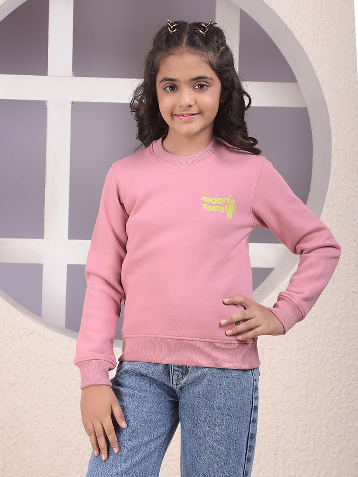 Frosty Glow Street Pink Sweatshirt