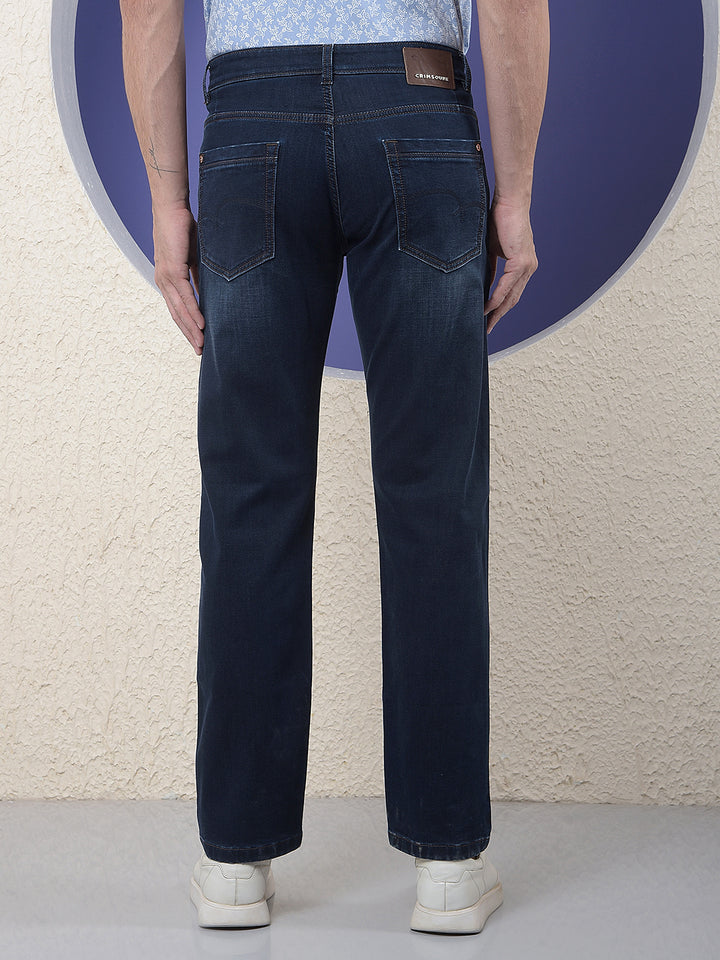 Blue Daily-Wear straight Jeans