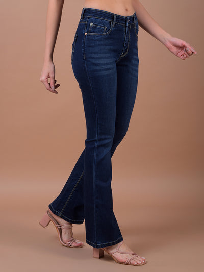 Streamlined Blue Bootcut Jeans