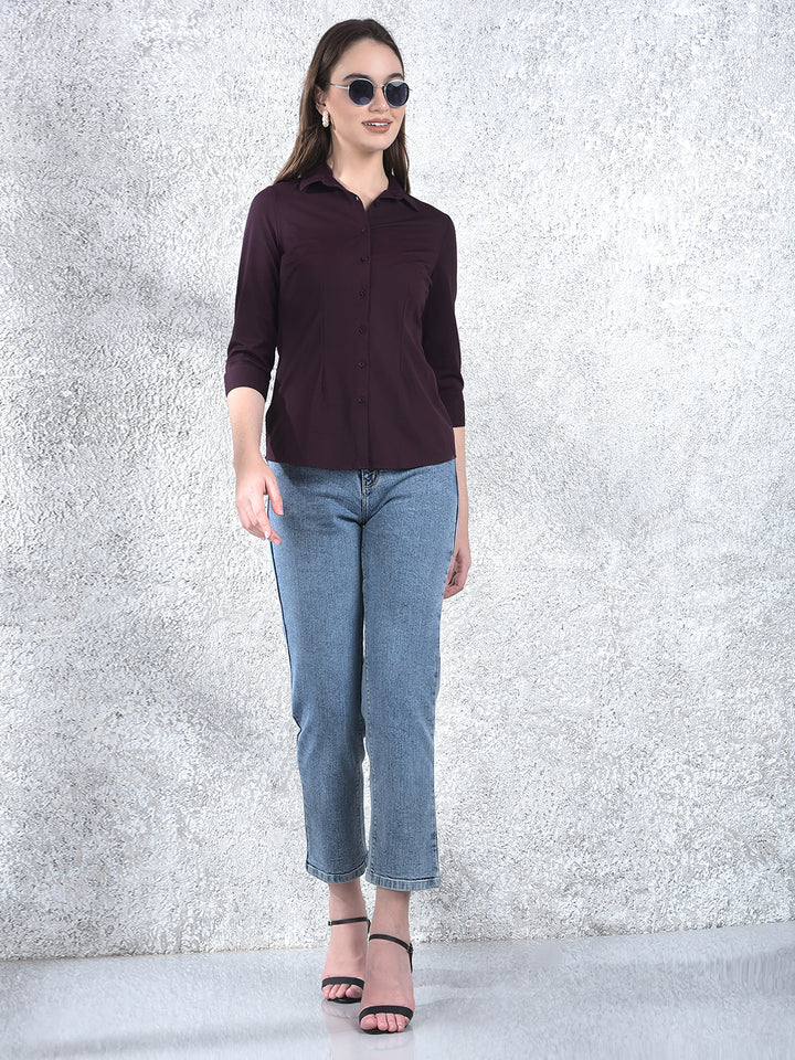 Mulberry Chic Tailored Shirt