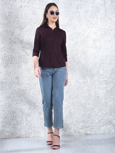 Mulberry Chic Tailored Shirt