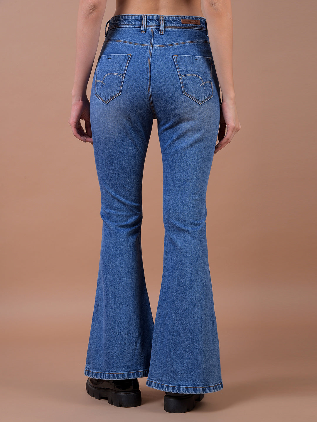 Blue Bootcut Jeans